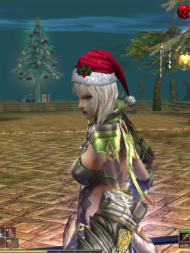 DemonSpear with Christmas Hat