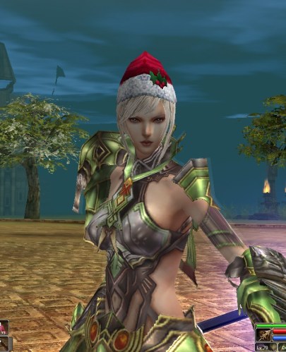 Moons_01816x DemonSpear with Christmas Hat