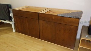 Cabinets in Rustic Alder