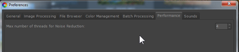 Performance Settings