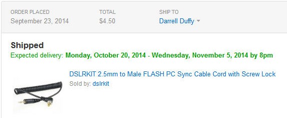 Almost 1 Month Delivery