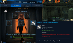 Costume Slots in Tera