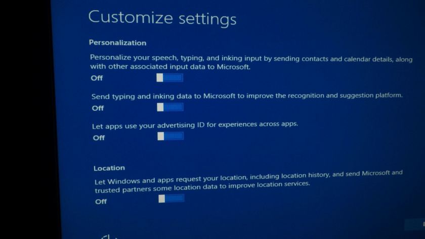 Customize your settings for privacy