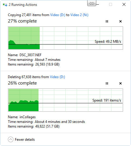 Two file operations, with details.