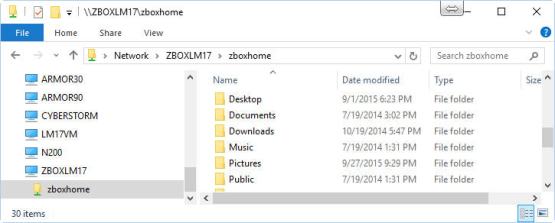 Windows 10 Looking Into a Linux System