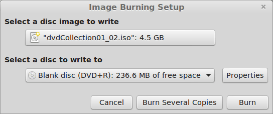 Burn an ISO to Media