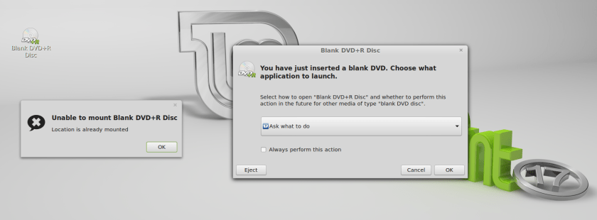 When DVD+R is Inserted