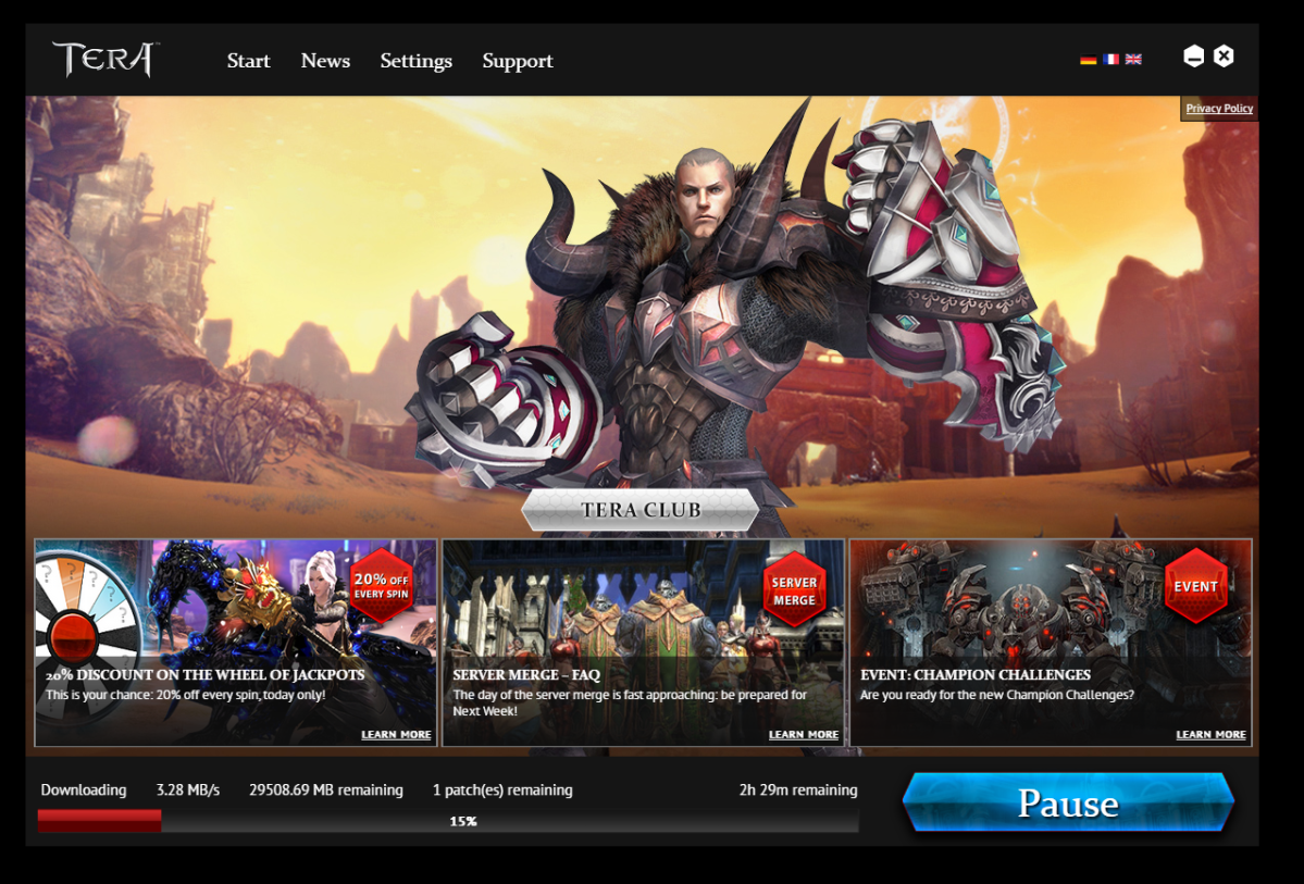 Tera Server Merge&nbsp;Theft