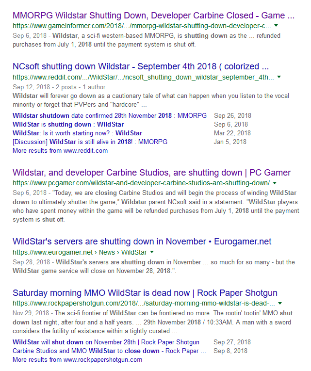WildstarShutsDown.png