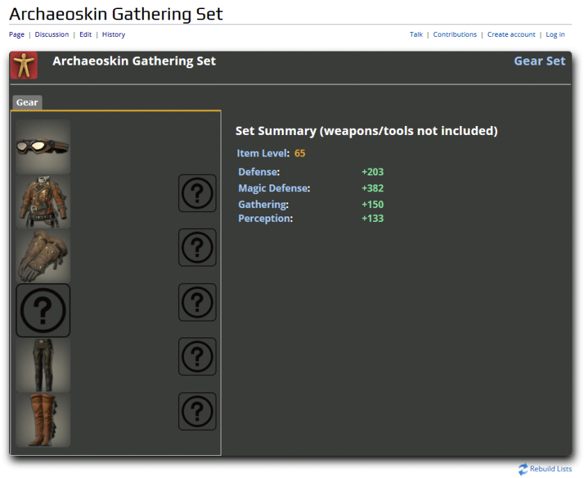 FFXIV Archaeoskin Gathering Set.png