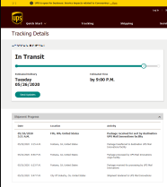 More UPS Tracking Nonsense Windy Weather