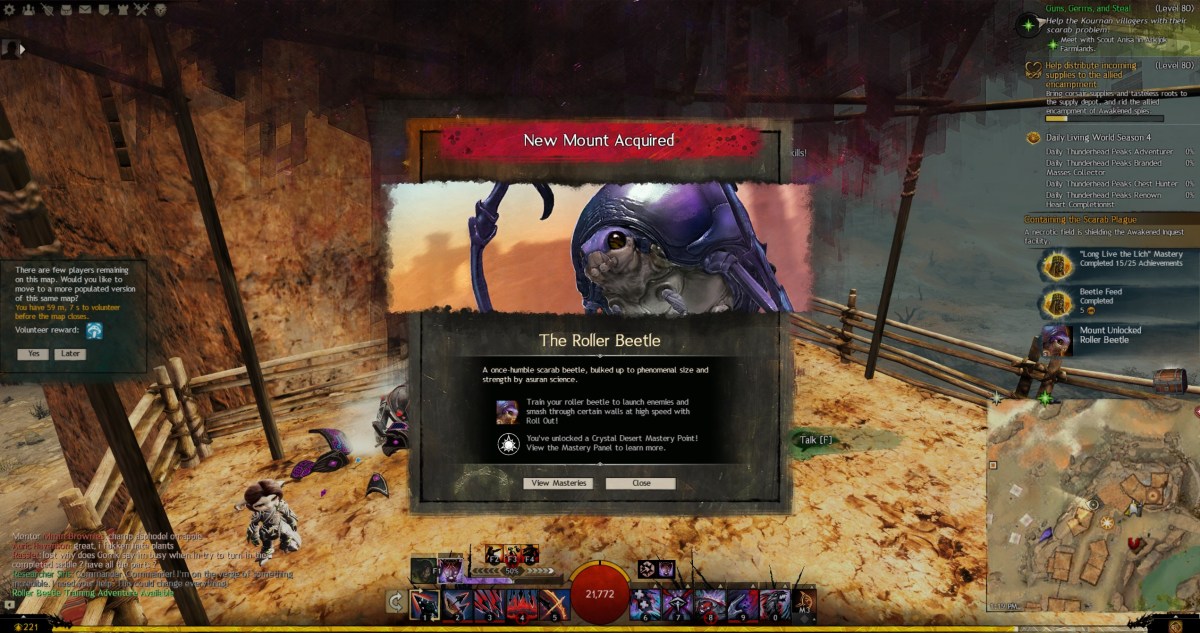 Roller Beetle Achieved