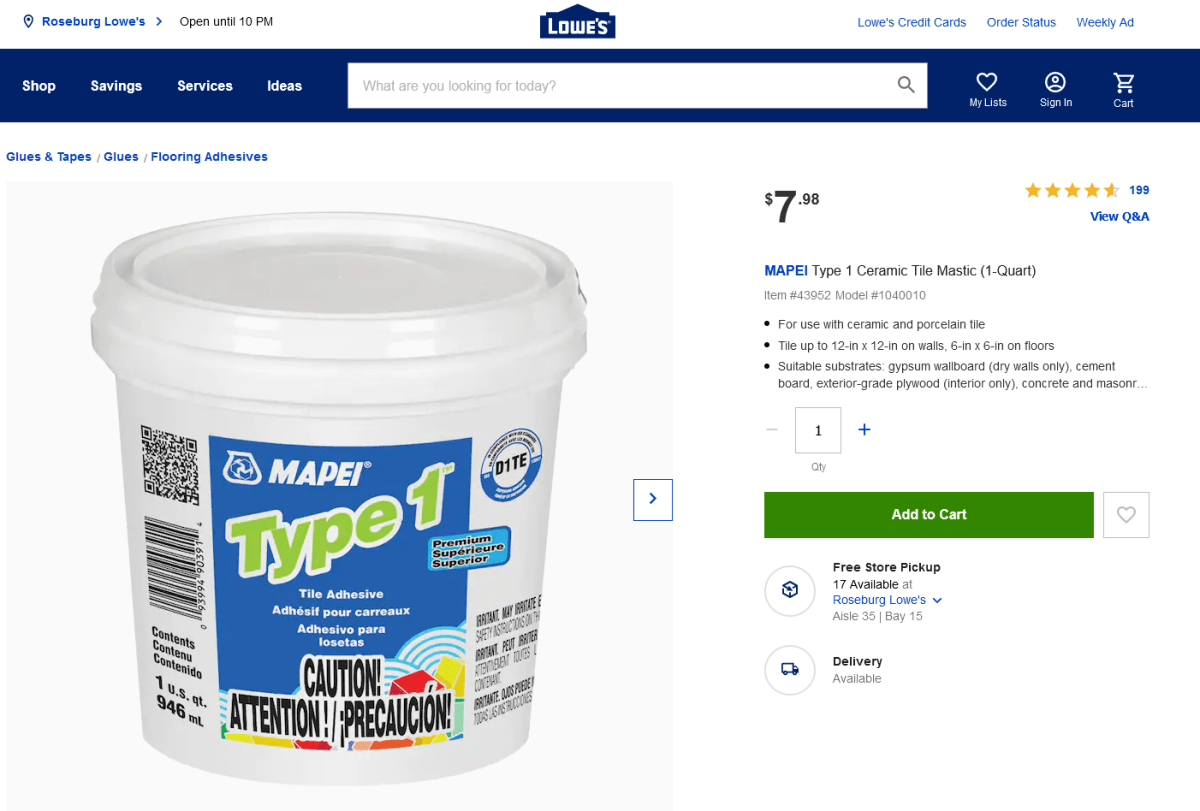 Lowe’s Online Shopping&nbsp;Example