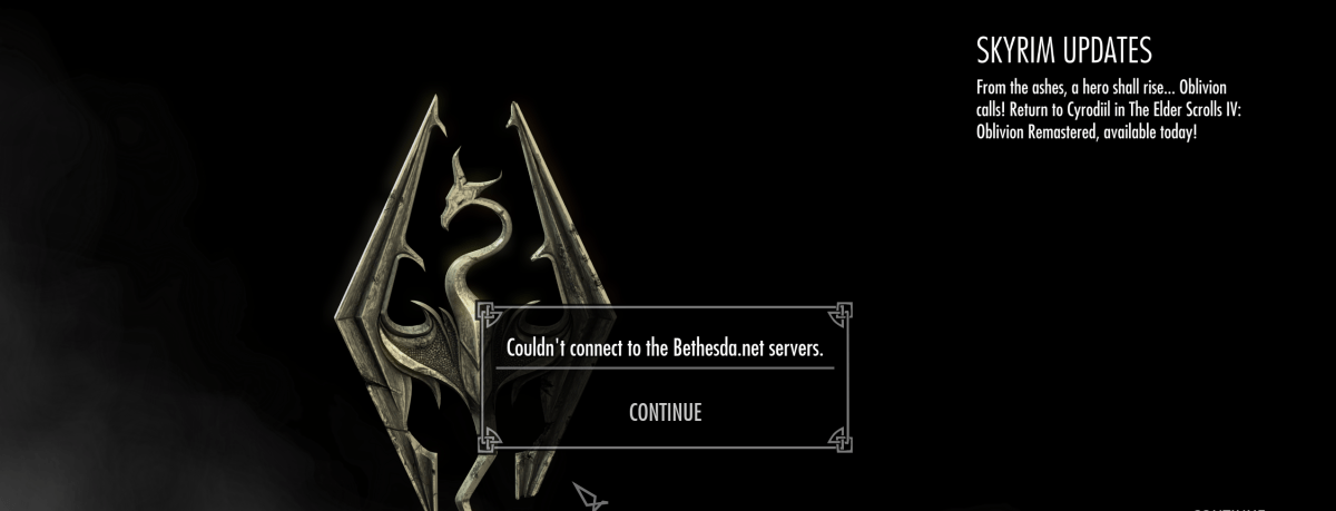 Skyrim Unable to Connect to&nbsp;Bethesda.net